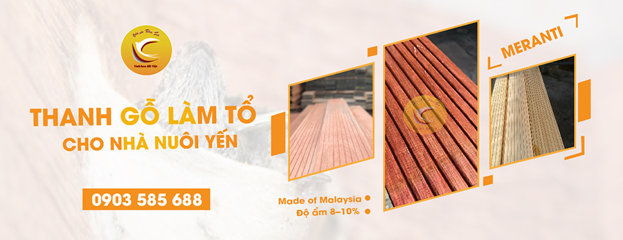 thanh làm tổ cho nhà nuôi yến