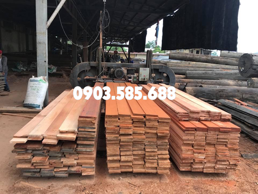 Meranti đỏ xẻ sấy trong nước
